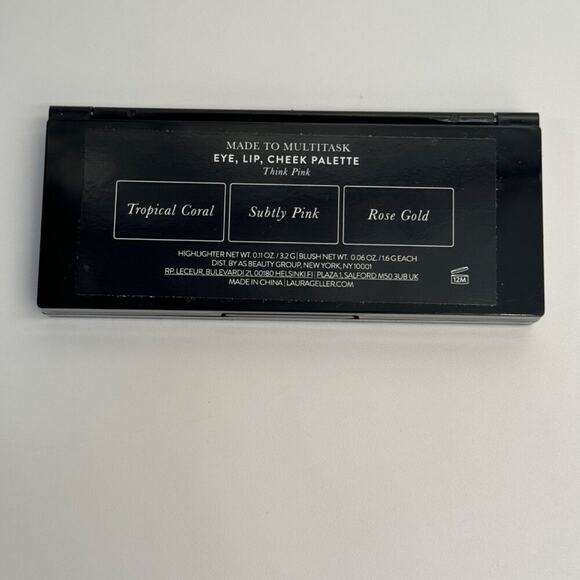 Laura Geller Think Pink Multitasking New Palette Eye Lip Cheek Cream to Powder - Picture 4 of 5